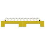 Casa si Gradina - Mobilier - Paturi si accesorii - Paturi - Pat de zi cu extensie, galben, 100x200 cm, catifea - Infinity.ro