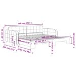 Casa si Gradina - Mobilier - Paturi si accesorii - Paturi - Pat de zi cu extensie, galben, 100x200 cm, catifea - Infinity.ro