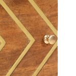 Casa si Gradina - Mobilier - Comode si corpuri - Noptiere - Noptiere, 2 buc., maro si negru, lemn masiv de mango - Infinity.ro