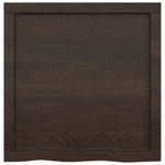 Casa si Gradina - Mobilier - Mobilier baie - Blaturi baie - Blat de baie, maro inchis, 60x60x(2-6) cm, lemn masiv tratat - Infinity.ro