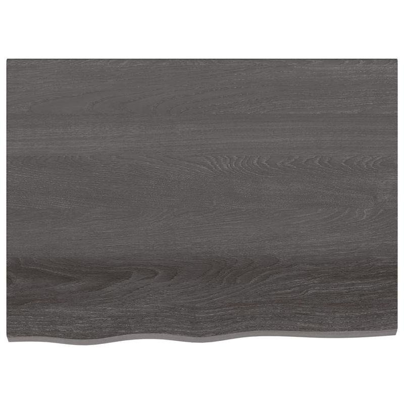 Casa si Gradina - Mobilier - Mobilier baie - Blaturi baie - Blat de baie, maro inchis, 80x60x(2-6) cm, lemn masiv tratat - Infinity.ro