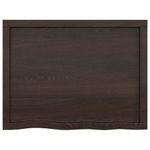 Casa si Gradina - Mobilier - Mobilier baie - Blaturi baie - Blat de baie, maro inchis, 80x60x(2-6) cm, lemn masiv tratat - Infinity.ro