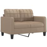 Casa si Gradina - Mobilier - Seturi de mobilier - Seturi living - Set de canapele cu perne, 2 piese, cappuccino, piele ecologica - Infinity.ro