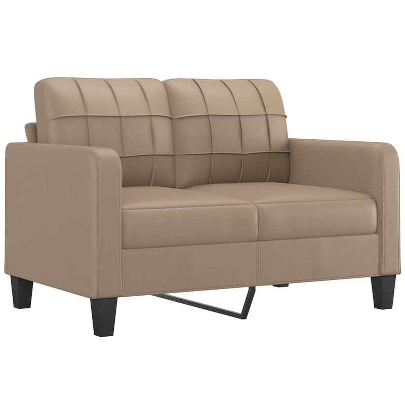 Casa si Gradina - Mobilier - Seturi de mobilier - Seturi living - Set de canapele cu perne, 2 piese, cappuccino, piele ecologica - Infinity.ro