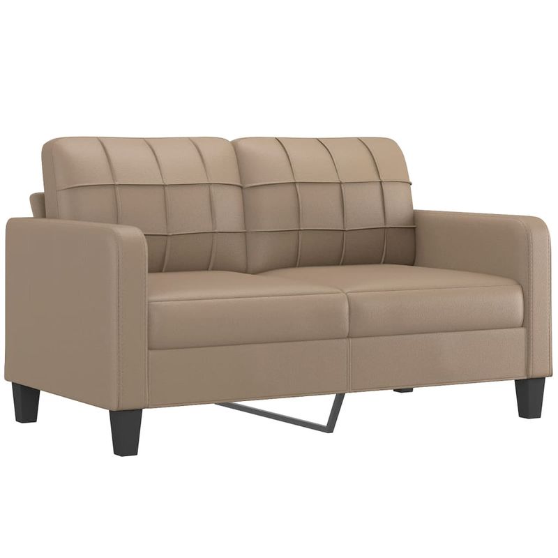 Casa si Gradina - Mobilier - Seturi de mobilier - Seturi living - Set de canapele cu perne, 2 piese, cappuccino, piele ecologica - Infinity.ro