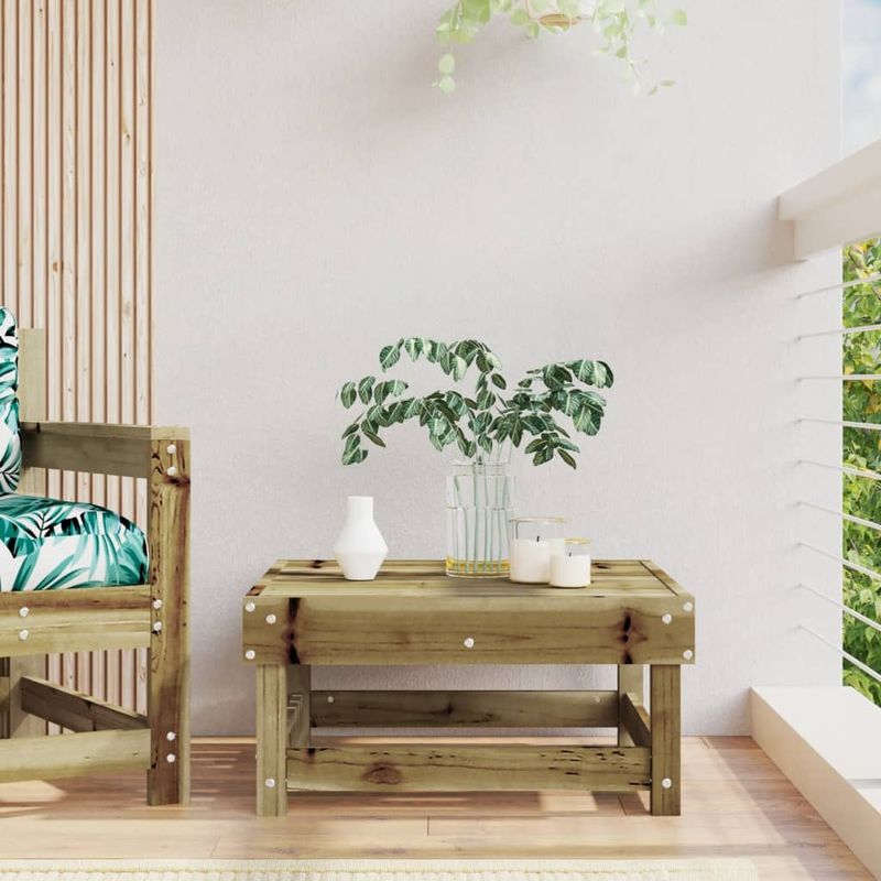 Casa si Gradina - Gradina si terasa - Mobilier exterior - Canapele si fotolii gradina - Taburet de gradina, lemn de pin impregnat - Infinity.ro
