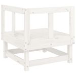 Casa si Gradina - Gradina si terasa - Mobilier exterior - Canapele si fotolii gradina - Canapea de colt pentru gradina, alb, lemn masiv de pin - Infinity.ro