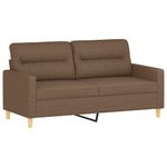 Casa si Gradina - Mobilier - Canapele si coltare - Canapele - Canapea cu 2 locuri, maro, 140 cm, material textil - Infinity.ro