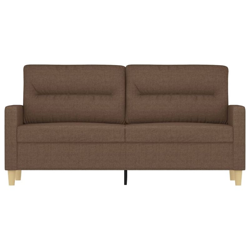 Casa si Gradina - Mobilier - Canapele si coltare - Canapele - Canapea cu 2 locuri, maro, 140 cm, material textil - Infinity.ro
