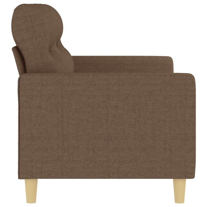 Casa si Gradina - Mobilier - Canapele si coltare - Canapele - Canapea cu 2 locuri, maro, 140 cm, material textil - Infinity.ro