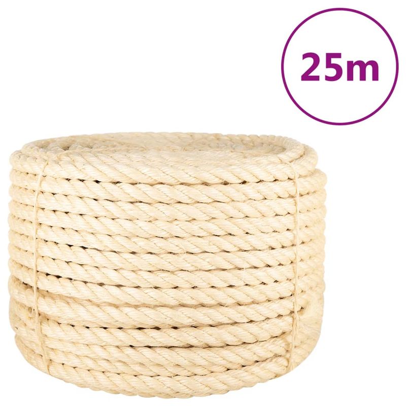 Casa si Gradina - Constructii - Feronerie si accesorii - Sfoara si lanturi - Franghie, 25 m, sisal 100%, 20 mm - Infinity.ro