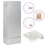 Casa si Gradina - Gradina si terasa - Gratare si accesorii - Gratare de gradina - Afumatoare cuptor/gratar, generator fum rece, otel galvanizat, mărime 44.5x29x110 cm (21x21x4.5 cm), model fără fereastră - Infinity.ro