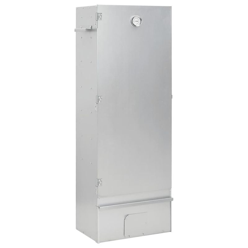 Casa si Gradina - Gradina si terasa - Gratare si accesorii - Gratare de gradina - Afumatoare cuptor/gratar, generator fum rece, otel galvanizat, mărime 44.5x29x110 cm (21x21x4.5 cm), model fără fereastră - Infinity.ro
