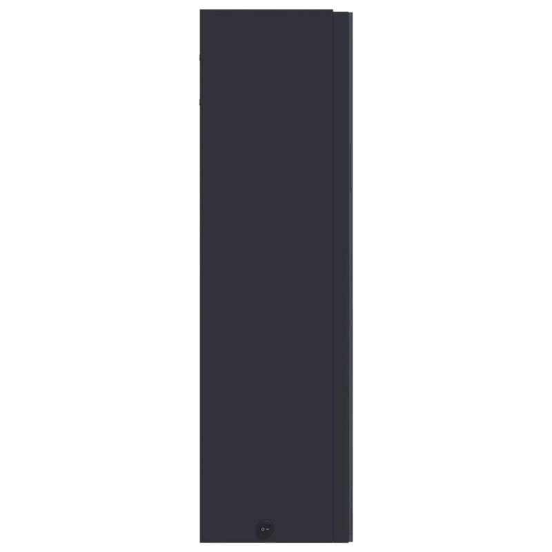 Casa si Gradina - Mobilier - Mobilier baie - Corpuri baie - Dulap cu oglinda de baie cu lumina LED, gri, 60x13x52 cm - Infinity.ro