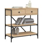 Casa si Gradina - Mobilier - Comode si corpuri - Console - Masa consola, stejar sonoma, 75x34,5x75 cm, lemn prelucrat - Infinity.ro