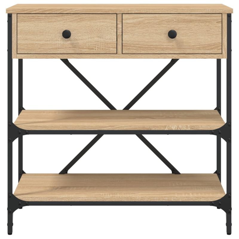 Casa si Gradina - Mobilier - Comode si corpuri - Console - Masa consola, stejar sonoma, 75x34,5x75 cm, lemn prelucrat - Infinity.ro