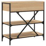 Casa si Gradina - Mobilier - Comode si corpuri - Console - Masa consola, stejar sonoma, 75x34,5x75 cm, lemn prelucrat - Infinity.ro