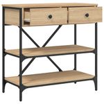 Casa si Gradina - Mobilier - Comode si corpuri - Console - Masa consola, stejar sonoma, 75x34,5x75 cm, lemn prelucrat - Infinity.ro