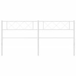 Casa si Gradina - Mobilier - Paturi si accesorii - Accesorii paturi - Tablie de pat metalica, alb, 200 cm - Infinity.ro