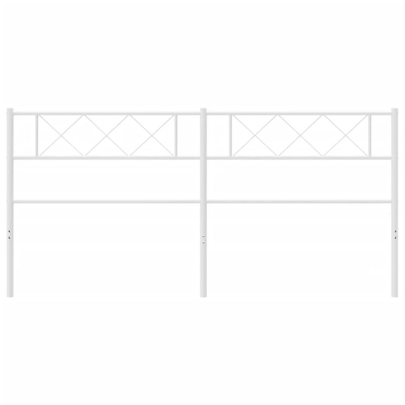 Casa si Gradina - Mobilier - Paturi si accesorii - Accesorii paturi - Tablie de pat metalica, alb, 200 cm - Infinity.ro
