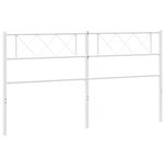 Casa si Gradina - Mobilier - Paturi si accesorii - Accesorii paturi - Tablie de pat metalica, alb, 200 cm - Infinity.ro