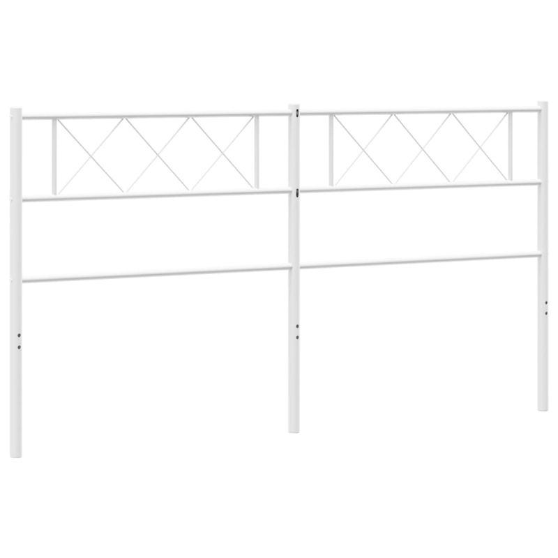 Casa si Gradina - Mobilier - Paturi si accesorii - Accesorii paturi - Tablie de pat metalica, alb, 200 cm - Infinity.ro