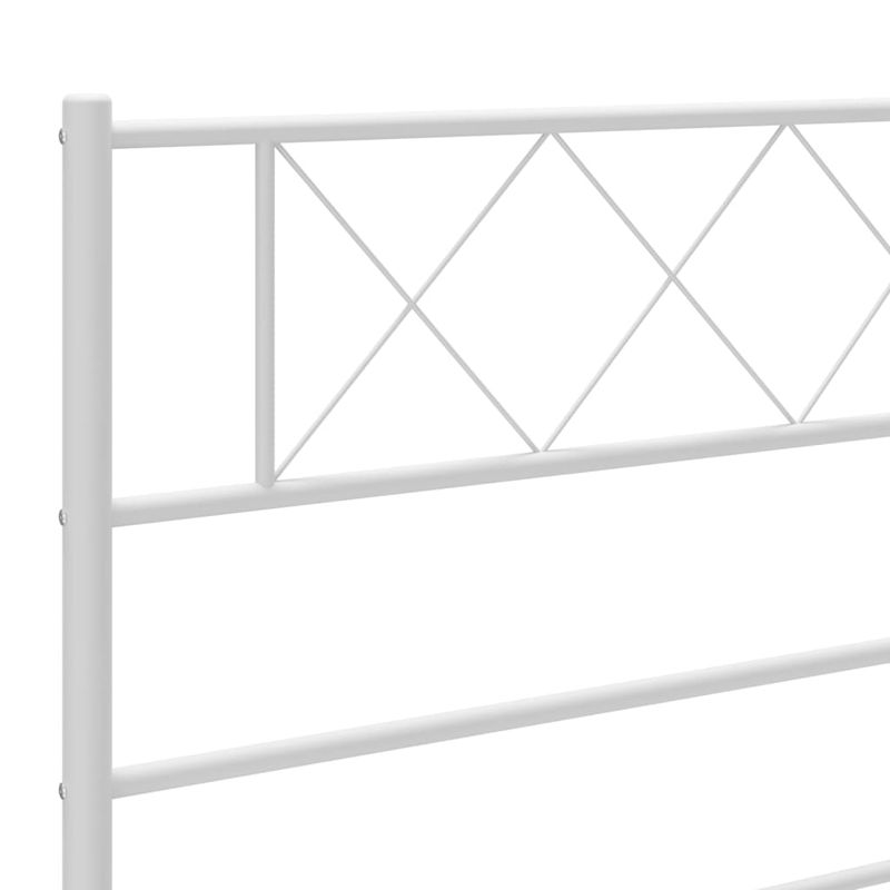 Casa si Gradina - Mobilier - Paturi si accesorii - Accesorii paturi - Tablie de pat metalica, alb, 200 cm - Infinity.ro
