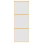 Casa si Gradina - Constructii - Usi interior, exterior si garaj - Usi interior - Usa glisanta, auriu, 76x205 cm, sticla ESG mata si aluminiu - Infinity.ro