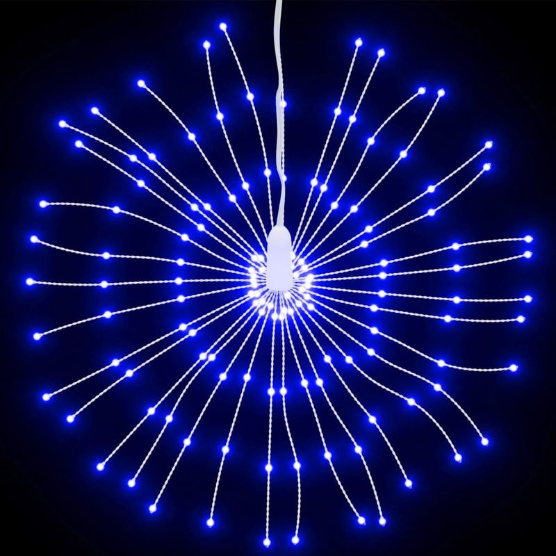 Casa si Gradina - Decoratiuni - Decoratiuni de sezon - Lumina stelara de Craciun 140 LED-uri, 8 buc., albastru, 17 cm - Infinity.ro
