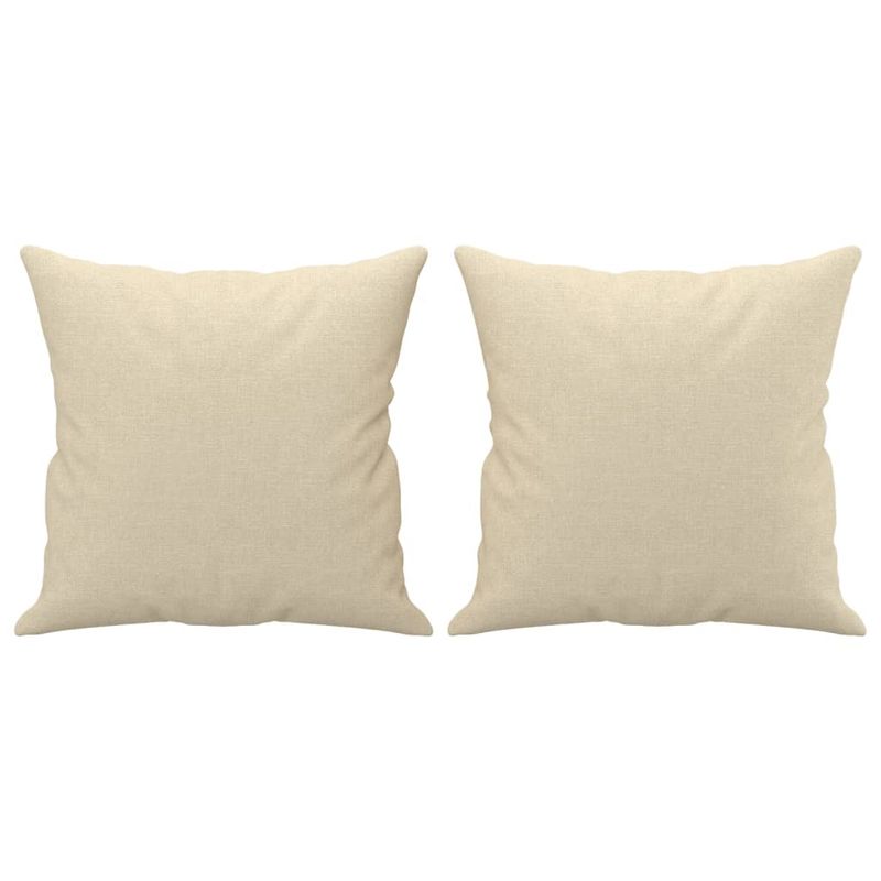 Casa si Gradina - Mobilier - Canapele si coltare - Canapele - Canapea cu 3 locuri cu pernute, crem, 180 cm, textil - Infinity.ro