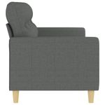 Casa si Gradina - Mobilier - Canapele si coltare - Canapele - Canapea cu 3 locuri, gri inchis, 180 cm, material textil - Infinity.ro