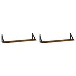 Casa si Gradina - Mobilier - Biblioteci si rafturi - Rafturi - Rafturi de perete, 2 buc., stejar fumuriu, 80x15x15,5 cm, lemn - Infinity.ro