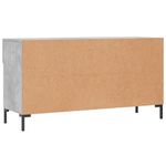 Casa si Gradina - Mobilier - Organizare si depozitare - Organizator incaltaminte - Bancheta pantofar, gri beton, 102x35x55 cm, lemn prelucrat - Infinity.ro
