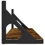 Casa si Gradina - Mobilier - Biblioteci si rafturi - Rafturi - Rafturi de perete, 2 buc., stejar fumuriu, 80x15x15,5 cm, lemn - Infinity.ro