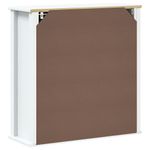 Casa si Gradina - Mobilier - Mobilier baie - Comode baie - Dulap de baie de perete "BERG" alb, 69,5x27x71,5 cm, lemn masiv - Infinity.ro