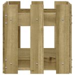 Casa si Gradina - Gradinarit si plante - Plante si ghivece - Ghivece si suporturi - Jardiniera gradina design gard 30x30x30cm lemn de pin impregnat - Infinity.ro