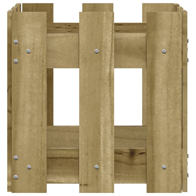Casa si Gradina - Gradinarit si plante - Plante si ghivece - Ghivece si suporturi - Jardiniera gradina design gard 30x30x30cm lemn de pin impregnat - Infinity.ro