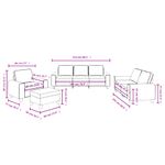 Casa si Gradina - Mobilier - Seturi de mobilier - Seturi living - Set de canapele, 4 piese, galben deschis, textil - Infinity.ro