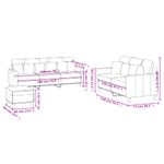 Casa si Gradina - Mobilier - Seturi de mobilier - Seturi living - Set canapea cu perne, 3 piese, rosu vin, catifea - Infinity.ro