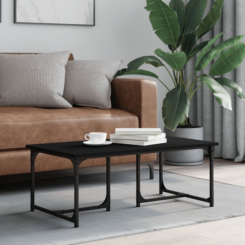 Casa si Gradina - Mobilier - Mese si birouri - Masute de cafea - Masuta de cafea, negru, 90x50x35 cm, lemn prelucrat - Infinity.ro