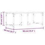 Casa si Gradina - Mobilier - Mese si birouri - Masute de cafea - Masuta de cafea, negru, 90x50x35 cm, lemn prelucrat - Infinity.ro