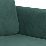Casa si Gradina - Mobilier - Canapele si coltare - Canapele - Set canapea cu perne, 2 piese, verde inchis, catifea - Infinity.ro