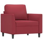 Casa si Gradina - Mobilier - Seturi de mobilier - Seturi living - Set de canapele cu perne, 3 piese, rosu vin, piele ecologica - Infinity.ro