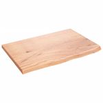 Casa si Gradina - Mobilier - Feronerie si accesorii mobila - Blat de masa maro deschis 60x40x2 cm, lemn masiv stejar tratat - Infinity.ro