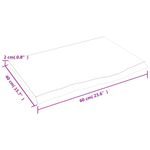 Casa si Gradina - Mobilier - Feronerie si accesorii mobila - Blat de masa maro deschis 60x40x2 cm, lemn masiv stejar tratat - Infinity.ro