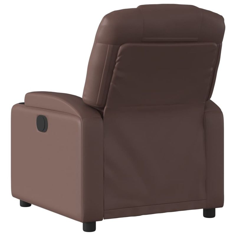 Casa si Gradina - Mobilier - Scaune si fotolii - Fotolii - Fotoliu rabatabil, maro, piele ecologica - Infinity.ro