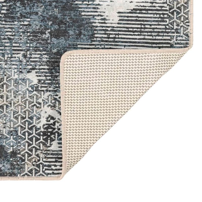 Casa si Gradina - Textile si covoare - Covoare - Covoare casa - Covor lavabil, multicolor, 80x300 cm, anti-alunecare, alb și negru - Infinity.ro