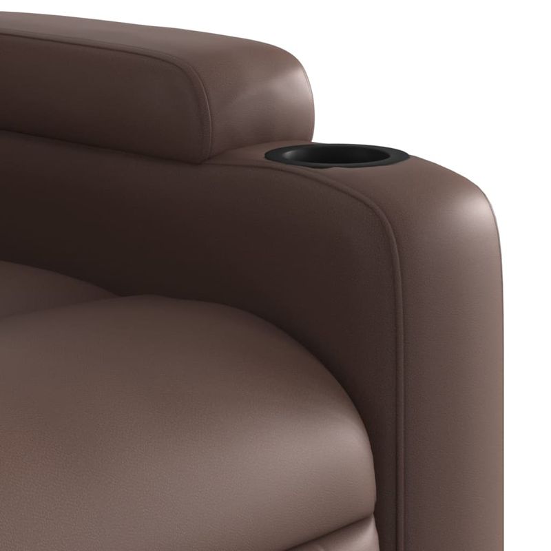 Casa si Gradina - Mobilier - Scaune si fotolii - Fotolii - Fotoliu rabatabil, maro, piele ecologica - Infinity.ro