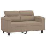 Casa si Gradina - Mobilier - Seturi de mobilier - Seturi living - Set de canapele cu perne, 3 piese, gri taupe, microfibra - Infinity.ro