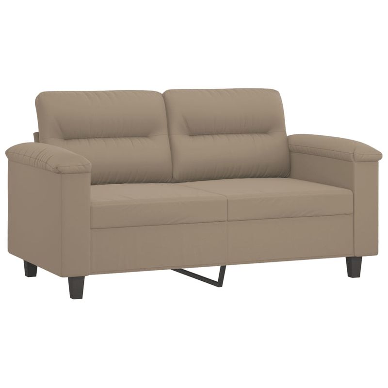 Casa si Gradina - Mobilier - Seturi de mobilier - Seturi living - Set de canapele cu perne, 3 piese, gri taupe, microfibra - Infinity.ro